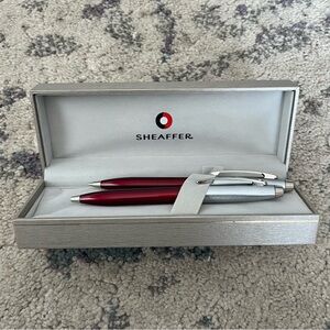 New in Box Sheaffer Red Pen Gift Set